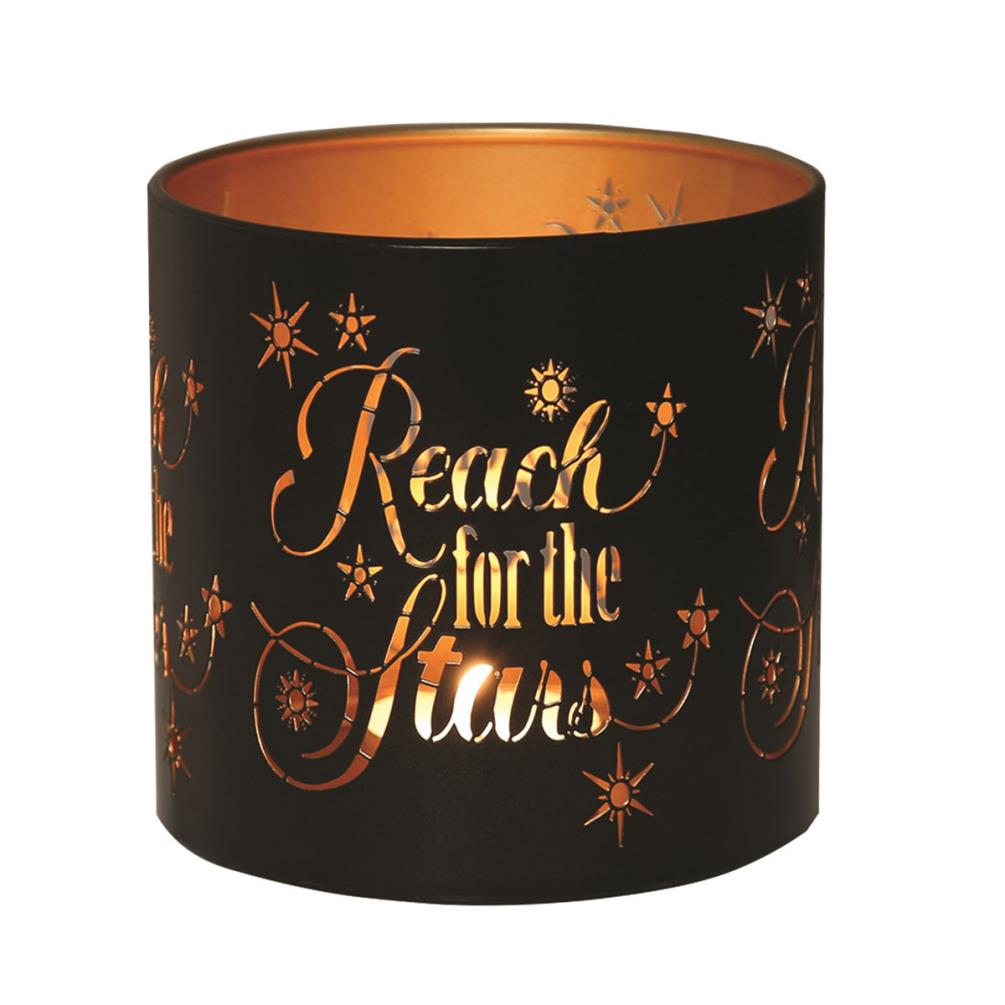 Aroma Black & Gold Reach for the Stars Jar Sleeve & Wax Melt Warmer Extra Image 2